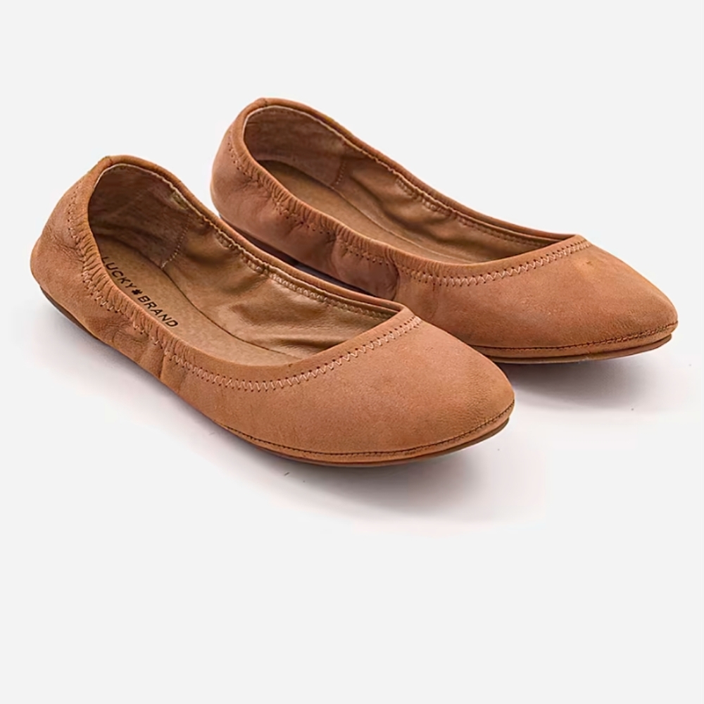 Lucky Brand Leather Flats size 8